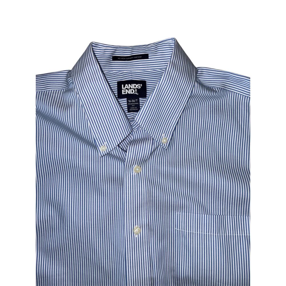 Men's Lands End Dress Shirt - Picture 2 of 3